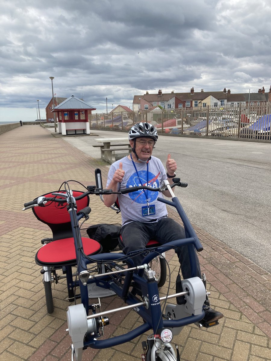 CascadeStiles's tweet photo. Shane and his Staff Tasha have made the most of the fine weather by getting out & about on the adaptive bikes! @ActiveWithEY
Great effort Shane 👍
#cycling
#Health
#sundayvibes #Cascase #stilesHouse https://t.co/YPp97CWJ6g