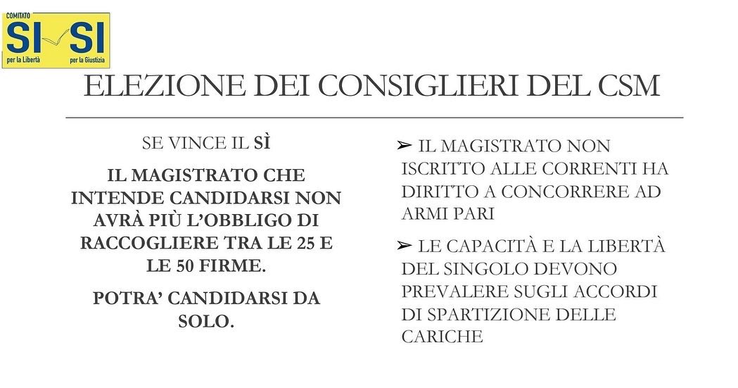 comitato_SI's tweet photo. Le ragioni del #SI al prossimo #referendum2022

Abbiamo un'occasione unica, cambiare la #giustizia per riportarla nell'alveo della #Costituzione.

#separazionefunzioni #12giugno2022 #comitatosi #cambiamolagiustizia #Cartabia #REFERENDUMGIUSTIZIA #referendum #Referendum2022 https://t.co/IIQVVl2nuG