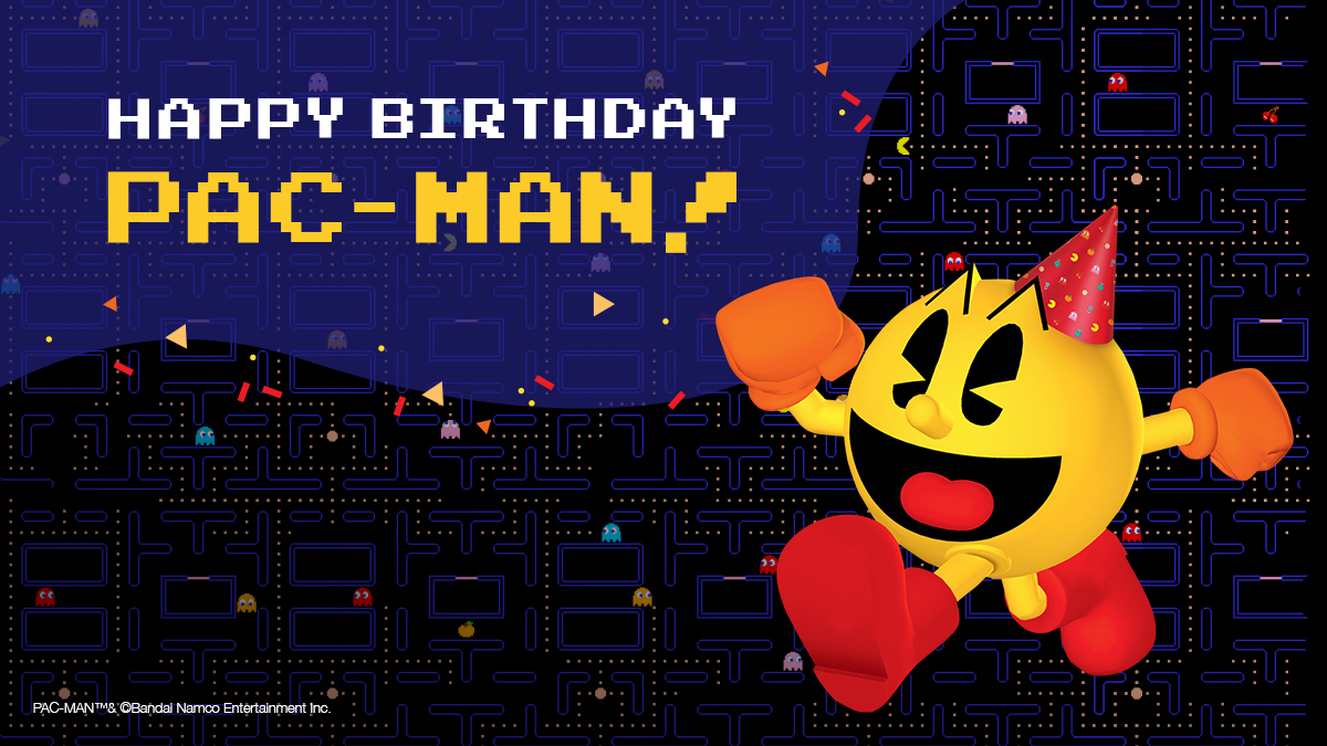 gamestop's tweet photo. It's Pac-Man's birthday! Pre-Order Pac-Man Museum at GameStop today: https://t.co/CWoz3Zt48v https://t.co/XbcktOKZEe