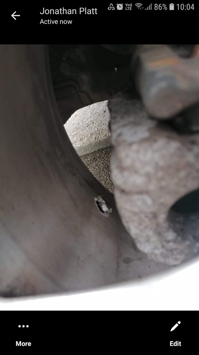 trebletrainer's tweet photo. Could someone please let me know what may have caused this on the back wheel of my wife’s car? Has it happened to you or anyone you know? https://t.co/EwQ2KhEDbs