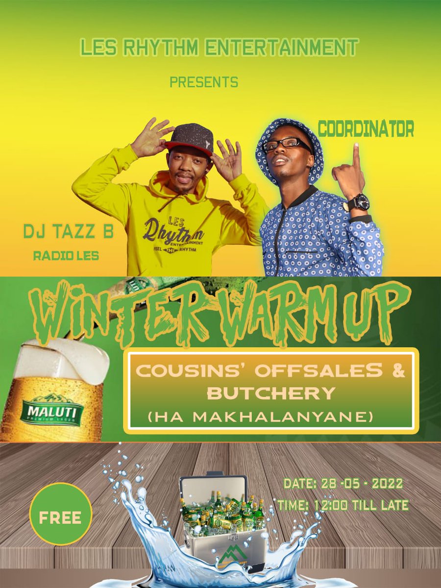 28 May is Judgement Day in Lesotho.
Which are you attending?