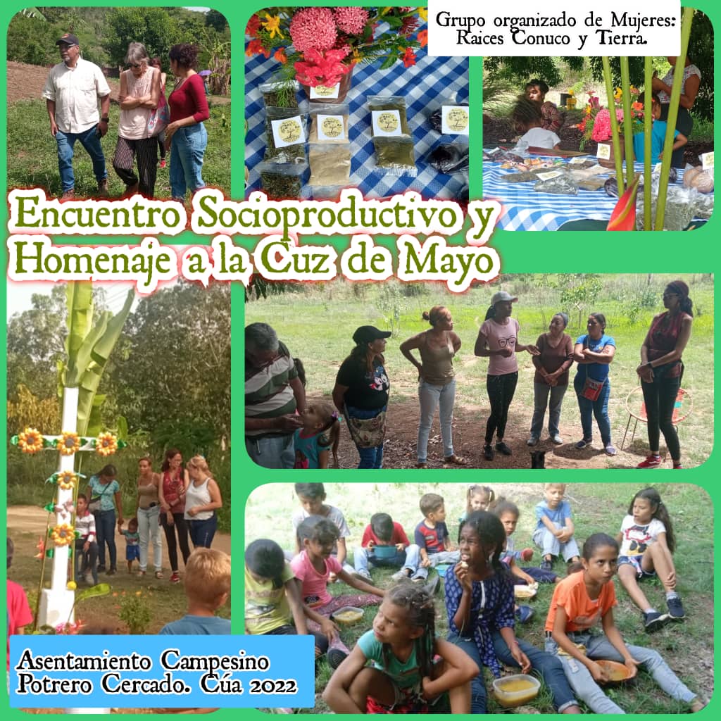 marcosjoca1's tweet photo. Hermosa y productiva jornada. Encuentro socioproductivo, intercambio de saberes y homenaje a la Cruz de mayo, organizado por el grupo de mujeres: Raíces, Conuco y tierra y la vinculación de los jóvenes #JOC Venezuela #Efip #credaho #CFG @credaho https://t.co/fVctgJyztM