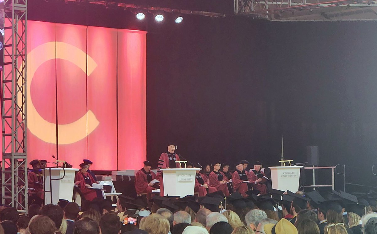 colgateuniv's tweet photo. Brian W. Casey, the 17th President of Colgate University, (@PresidentCasey) addresses #Colgate2022. https://t.co/D3n3SendCt