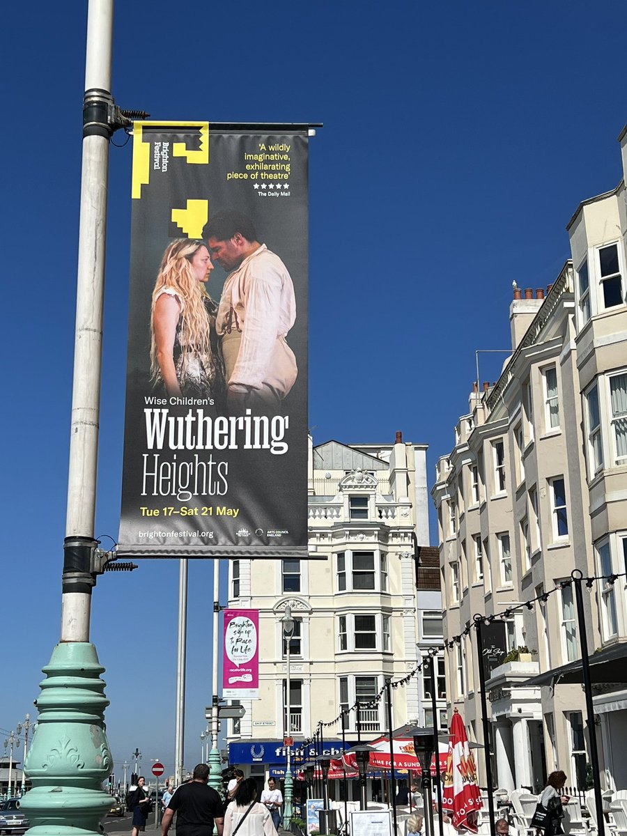 UK May 22 Show 2: (ex Kneehigh) Emma Rice’s Wuthering Heights w new Co. Wise Children <a href="/brightfest/">Brighton Festival</a> Beautiful moments, wonderful movement, music, staging. But a little ‘knowing’ in delivery, wanted to feel they were discovering it on stage. And half hour longer than it needed to be