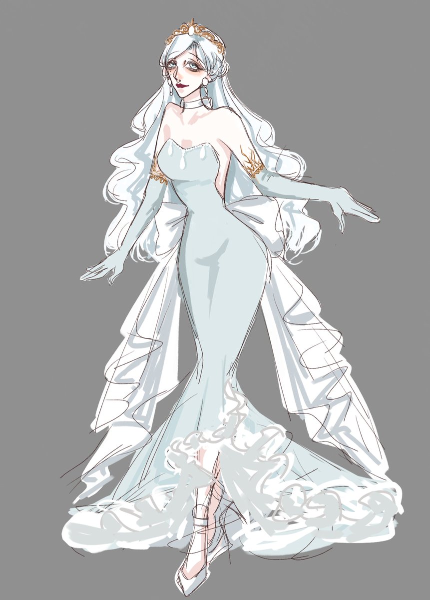 IVM_Evariste's tweet photo. (ไม่รู้ว่าจะมีโอกาสได้วาดดีๆแบบฟูลซีจีไหม—ซึ่งคิดว่าคงไม่มีเวลา55555555555​555555​ เลยแวบมาแปะภาพดีไซน์เอวาริสต์ในชุดงานเต้นรำค่ะ!!👉👈💖✨💦) https://t.co/CXpCgcRQTm