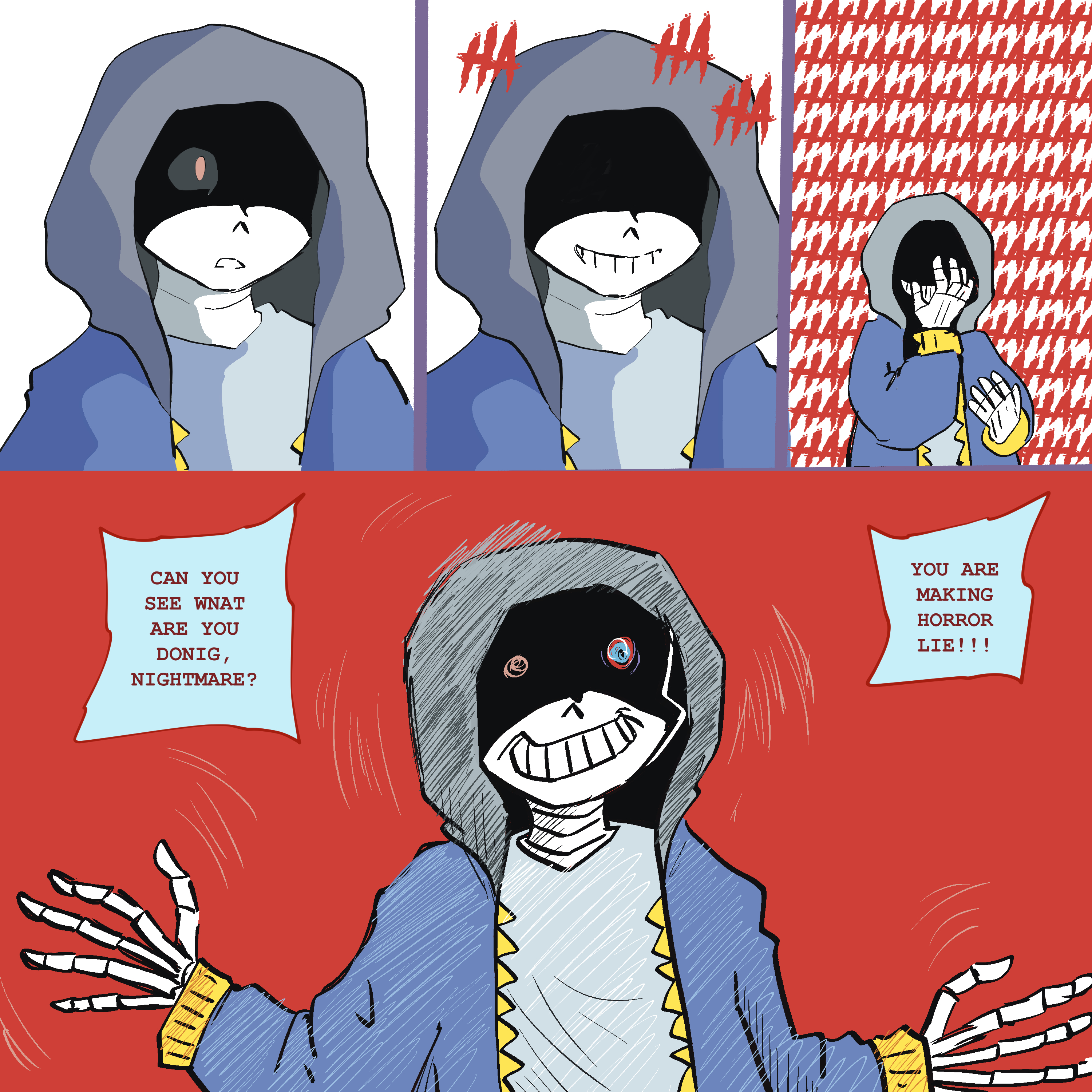 X 上的 Luc Arcane (Justyna)：「#undertale #underverse bad boys squad but with  my headcanon height ..and cutest version of Nightmare w.i.p. #horror # horrorsans #horrortale #dreamtale #nightmare #nightmaresans #dust #dusttale  #dustsans #killer