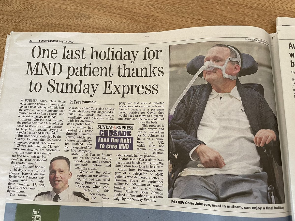 sharon_johnsonx's tweet photo. Many thanks to @tonywhitfield1 @MickBooker @LimitlessTr4vel for taking this on for us to ensure we have what could be our last family holiday with @ChrisJohnsonQPM https://t.co/sGTJtUZtX6