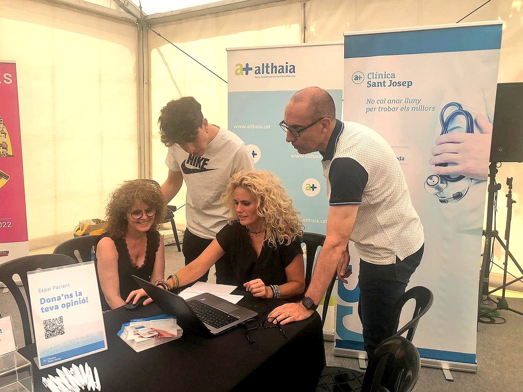 📌 Fins a les 18.30h ens trobareu a l'espai TecnoB@ges de l'#ExpoBages2022.

📲 Us proposem un joc per descobrir l'#appAlthaia i l'#EspaiPacient de la <a href="/CSJ_Manresa/">Clínica Sant Josep</a>

📝 Doneu-nos la vostra opinió i ajudeu-nos a millorar! 

#apps #salut #Manresa