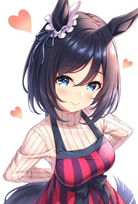 エプロン姿のフラッシュさん
トレーナーさんの心も胃袋も掴んで離しません。
#ウマ娘 