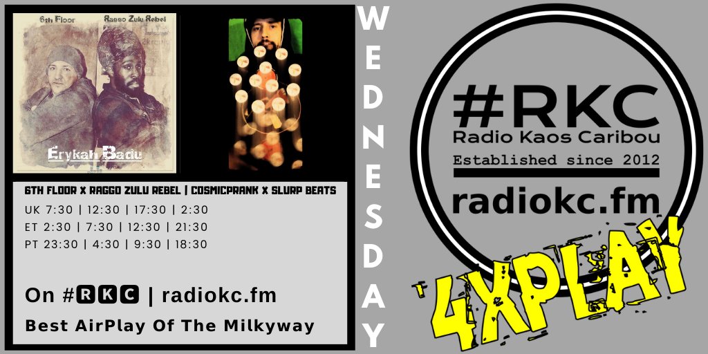 RadioKC's tweet photo. ββββββββββββββ
#WEDNESDAY 5|25 π°π
π£πππ¬π¦
π7:30βͺ12:30βͺ17:30βͺ2:30 UK
π΄@6thfloorcoxy x @raggozulurebel
π΄@cosmicprank x @slurpbeats
β¬οΈDetailsβ¬οΈ
π https://t.co/OEhDCcAX2G
on #ππ
Ίπ
² π» https://t.co/FmdGq0tMRY
ββββββββββββββ https://t.co/yqpoFnWEf4