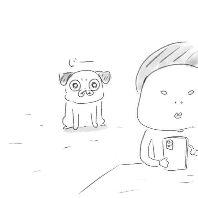 エアなでなでで十分満足するお茶目です。 