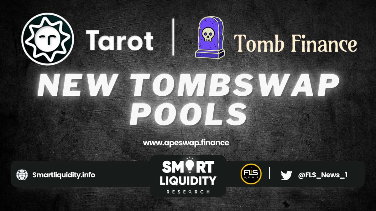 FLS_News_1's tweet photo. π @TarotFinance New #TombSwap @Tombfinance Pools!
β
$TSHARE $ETH
β
$USDC $MAI
β
$USDC $fUSDT
β
$USDC $MIM
β
$USDC $TOMB
β
$USDC $TSHARE
β
$USDC $FTM
β¬INFO
https://t.co/YqP33qK1Nu https://t.co/8mQ6Y8tS7Q