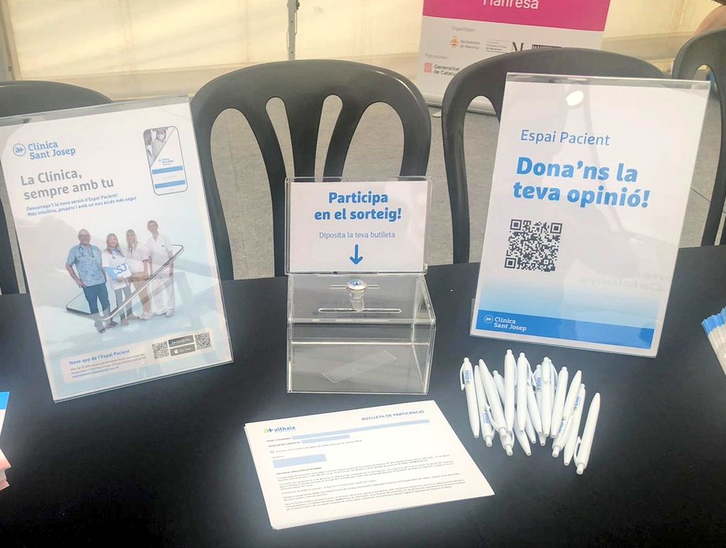 Ja ho tenim tot preparat per rebre-us a TecnoB@ges 👌 

Vine a conèixer la nova actualització de l'Espai Pacient i dona'ns la teva opinió📲

#CSJManresa #salutdigital #Manresa