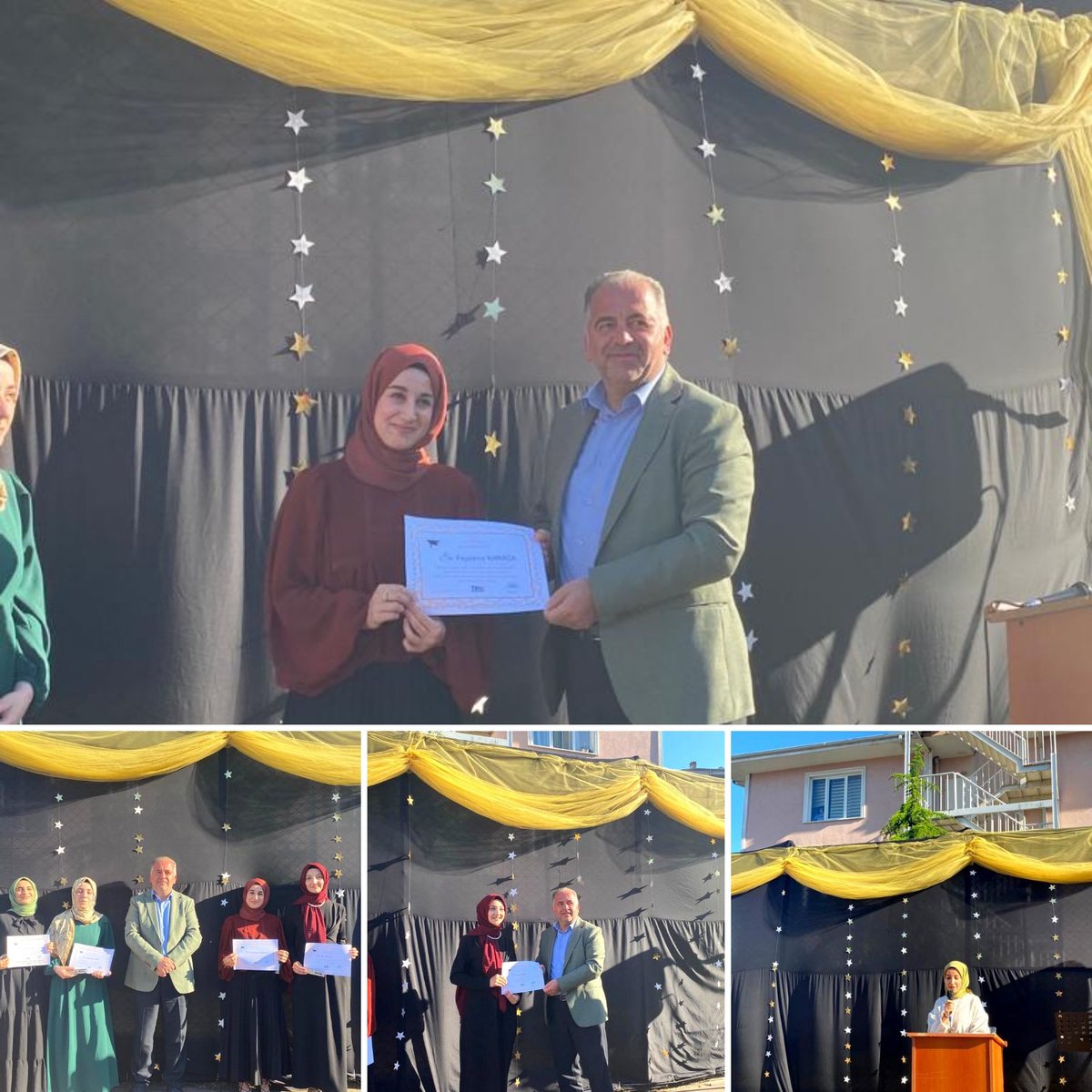 tdvyurtlar's tweet photo. 📢" Mezuniyetten Mesuliyete" kutlamaları tüm YURTTA devam ediyor.

📍Sakarya Yükseköğrenim Kız öğrenci Yurdu
İl Müftümüz Sn @hasanbasis, işletme Müdürümüz Sn Mikail ÇOLAK, işletme personellerimiz, Akademik Koordinatör Süleyman AKKUŞ ve velilerimiz iştirak etti. 
@DiyanetVakfi https://t.co/hNOF9Mem9X