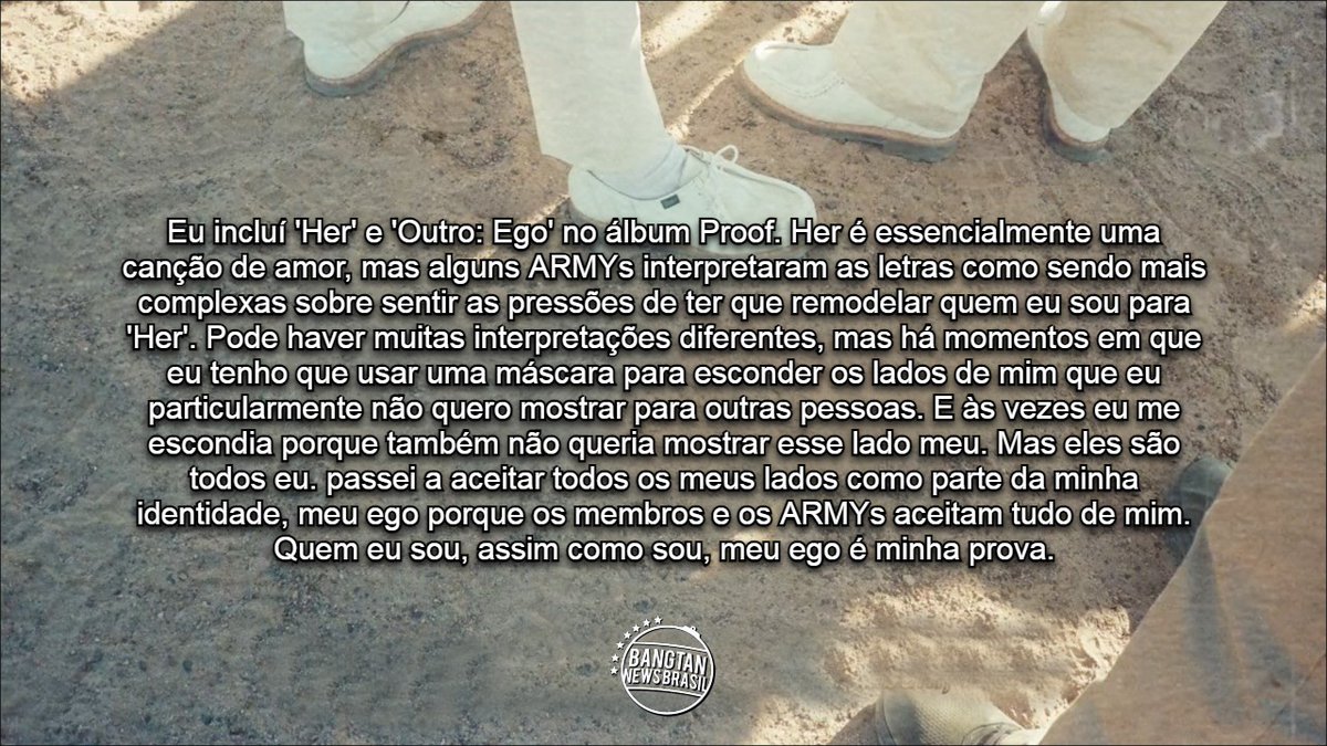 BTSNewsBrasil's tweet photo. @BIGHIT_MUSIC [TRADUÇÃO]

Proof of Inspiration - 제이홉 (j-hope)
"Passei a aceitar todos os meus lados como parte da minha identidade, meu ego porque os membros e os ARMYs aceitam tudo de mim. Quem eu sou, assim como sou, meu ego é minha prova."

#Proof_of_Inspiration #Proof_of_jhope https://t.co/dYqsCcqX6A