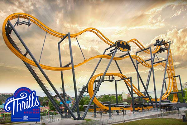 ACEeuroperegion's tweet photo. Happy 7th birthday to Batman The Ride at @SF_FiestaTexas
This 4D Free Spin coaster from S&S Sansei opend on 23-05-2015
#Batman #sixflagsfiesta #sandssensei #rollercoasters #connectedbycoasters https://t.co/IRrRU5rwud