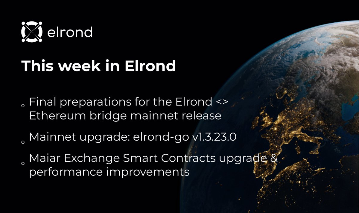 mihaiiuga3's tweet photo. There is a momentum superwave accelerating inside the @ElrondNetwork ecosystem.

Blockchain technology will elevate products and protocols, infusing them with an ability of creating new types of value, for users all around the world.

Weekly #elrondtech 🛠️ https://t.co/pjQnPMl2VV