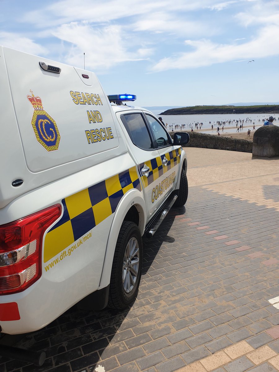 🚨Incident 🚨.  
Second call of the day.
22/05/22 at 15.04hrs.
Our Team were paged, after The RNLI lifeguards,  had reports of a missing child at Whitmore bay, Barry.
As Our team made way to the Area, the child had returned to their parents. Safe and Well.