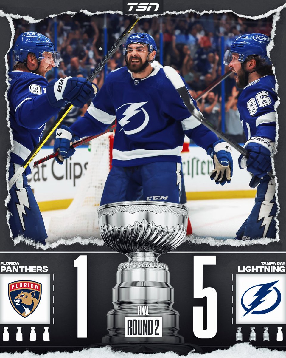 RT @TSN_Sports: The Tampa Bay Lightning take a commanding 3-0 lead in the series against the Florida Panthers. https://t.co/FoyEy6zakU