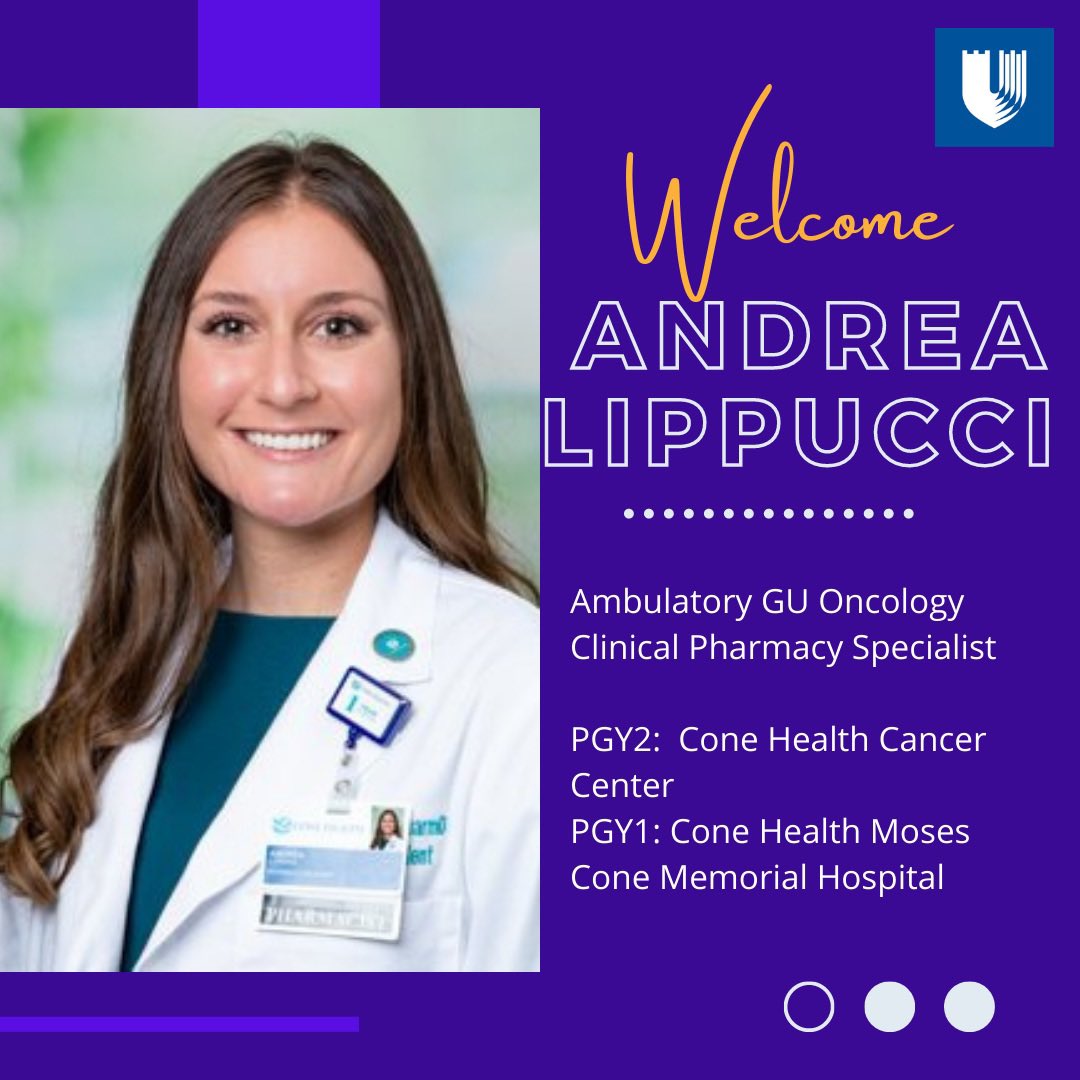 Duke Oncology Pharmacy Programs (@dukeoncrx) on Twitter photo Another great addition to the Duke Oncology Pharmacy team! Welcome Andrea who will be working in our GU Medical Oncology Clinic! <a href="/Daniel_J_George/">Dan George</a> <a href="/DukeCancer/">Duke Cancer</a> Another great addition to the Duke Oncology Pharmacy team! Welcome Andrea who will be working in our GU Medical Oncology Clinic! <a href="/Daniel_J_George/">Dan George</a> <a href="/DukeCancer/">Duke Cancer</a>