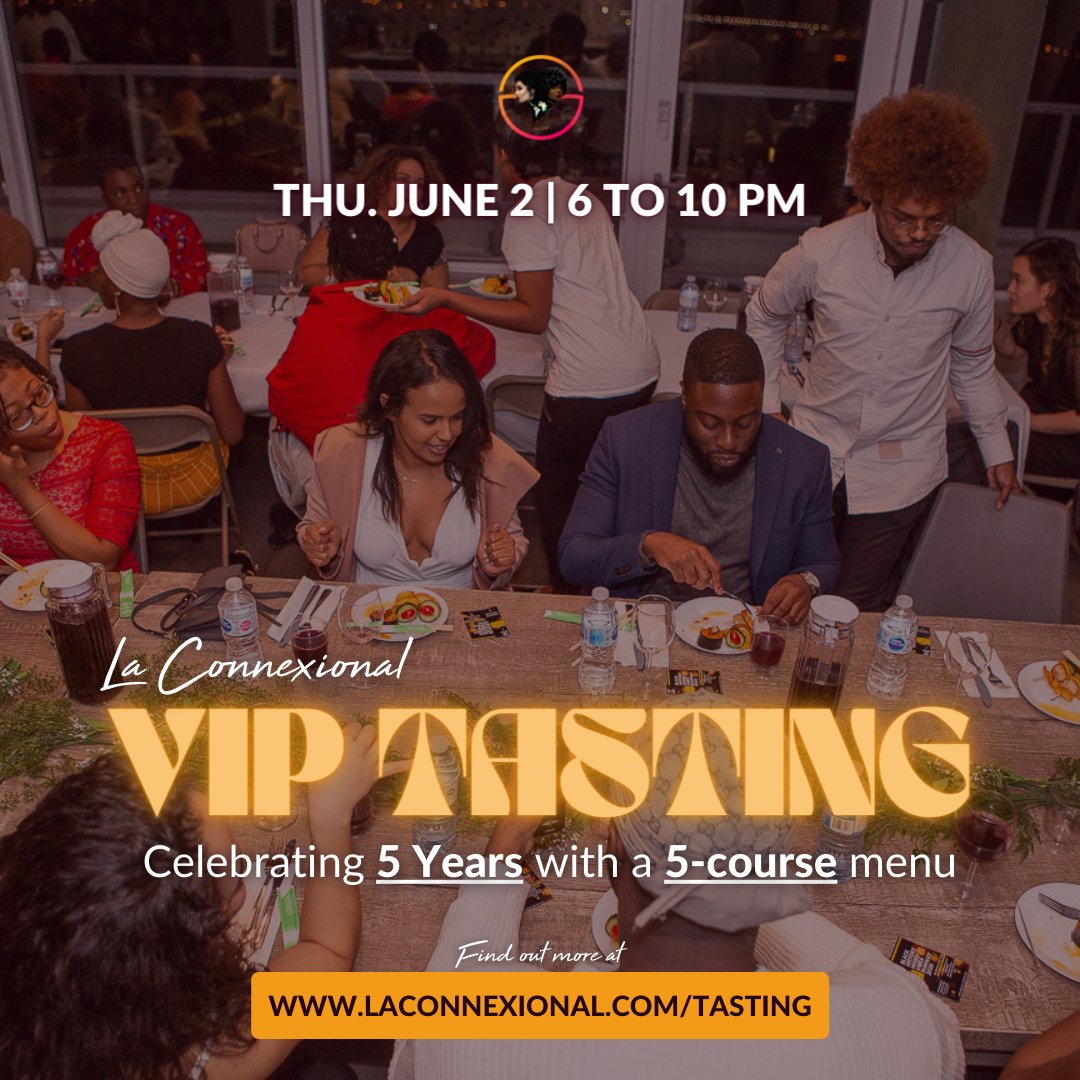 laconnexional's tweet photo. Happy Sunday Familia 😋 

La Connexional will be celebrating 5 Years with a 5-course menu @avila.arepa on Thursday, June 2nd! Find out more details at https://t.co/GsZ7hukaLT

This is a Black Tie event. Dress to Impress. Limited Spots. No tickets will be sold at the door. https://t.co/E5G0wDj4Qw