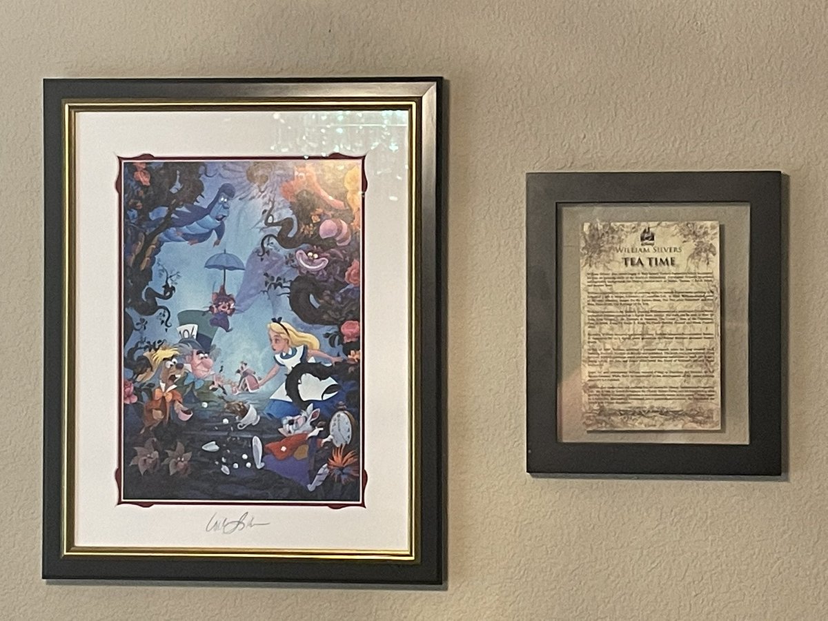 jonathancoke's tweet photo. Finally got to hang these pictures for the wife! Those who knows #CalebOlaf know how much Winnie the Pooh and friends have been a part of his life. Alice in Wonderland are also a favorite for my wife. I had these framed for her to put them on the wall and the artist signed them! https://t.co/cNIs0KH3WI