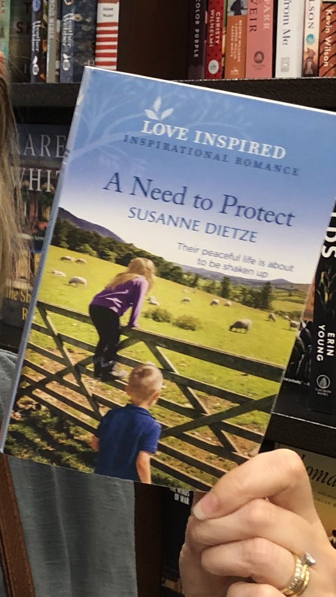 It’s always a huge thing to me to see my books in the wild. I’ll never take it for granted. 
This one is on store shelves for a limited time before the June books come in (but it will still be available online). 📚 🐑💕 <a href="/LoveInspiredBks/">LoveInspiredBks</a> <a href="/HarlequinBooks/">Harlequin Books</a> #inspyromance #sweetromance