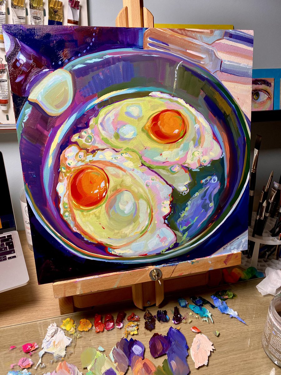 Finished! Not the best light tho.. :,) #oilpainting