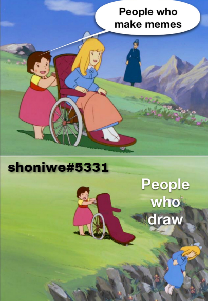 SHONIWE1's tweet photo. My 140 meme for project @GreatGoatsNFT

#goatish #GheatGoats #GOAT
@xCodeRed5 @cloudz @jezzworker @ElmoDimen @Jizascrust @Gabs_Plannn @Halchoo1 @Idrzy_ @ahwesq @nottysol https://t.co/nOGMd5qXTw