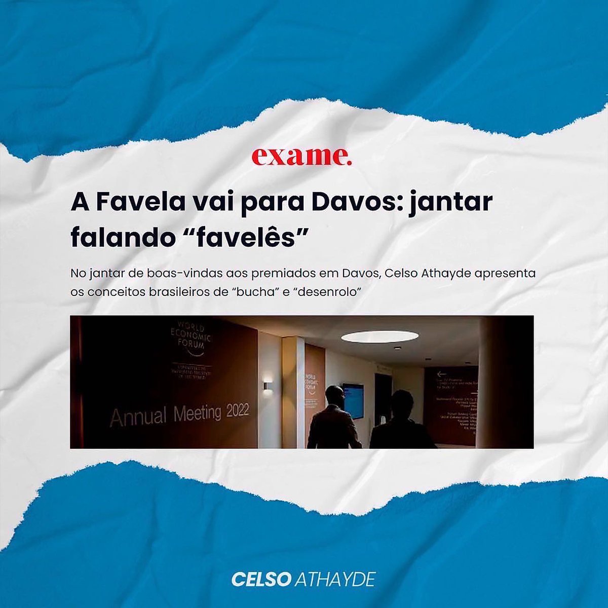 FavelaLLog's tweet photo. Diário de bordo de @celsoathayde.

A Favela vai para Davos: jantar falando “favelês”

Confira a matéria na íntegra:

https://t.co/gsm7WjrIJF

#SchwabAwards22
#DavosAgenda
#QuartoSetor 
#wef22
#Favelanãoécarênciaépotência

@Favela_Holding 
@CUFA_Brasil 
@exame 
@FNAntirracista https://t.co/ZVWVwFiJtt