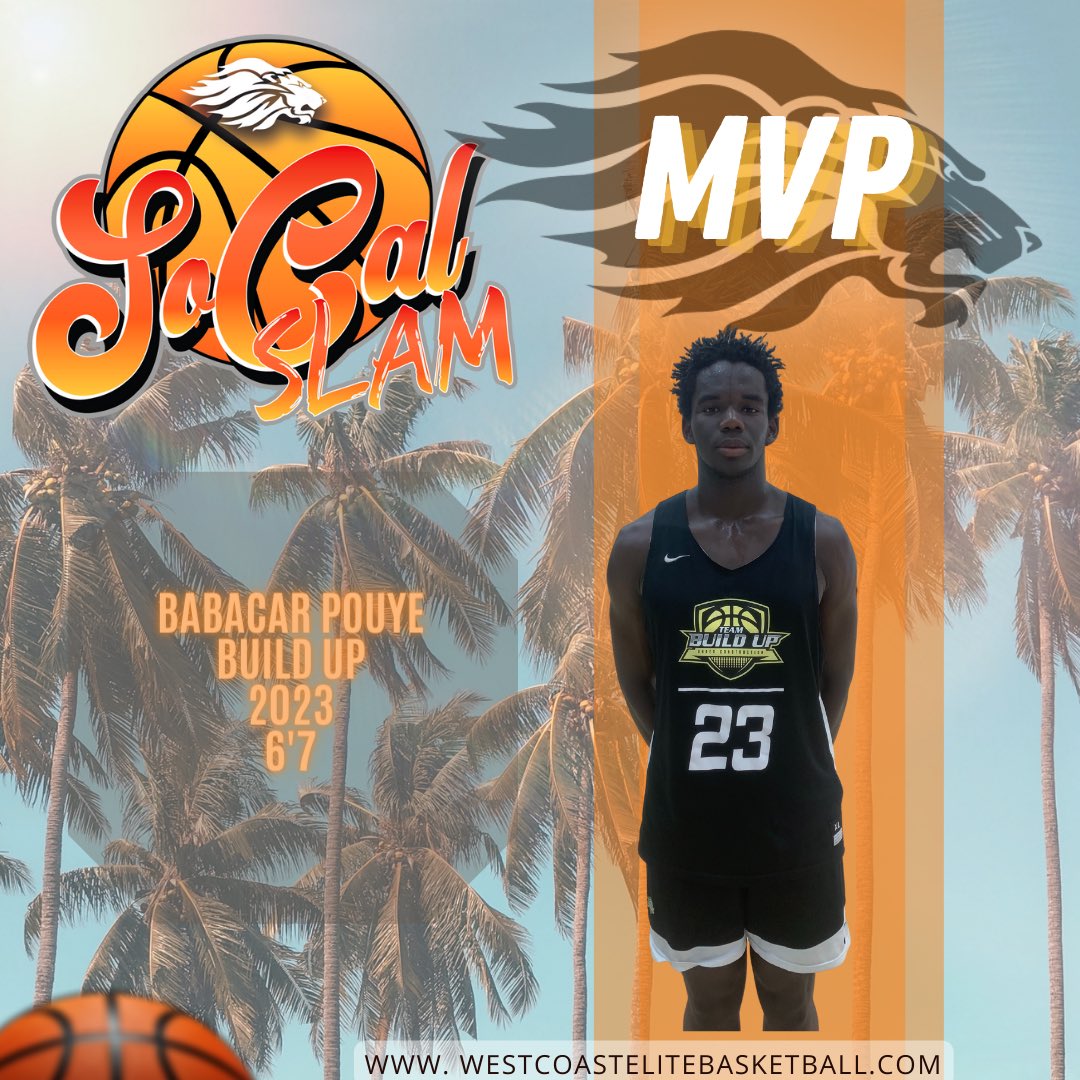 WCEBball's tweet photo. MVP 2023 Babacar Pouye of Team Build Up is a big power forward that can play almost anywhere on the court. Hit a few three pointers and very fundamentally strong in the paint. https://t.co/HQGFvtKiwu