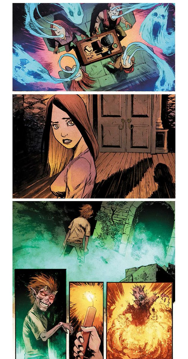 Some cropped panels from House of Waxwork issue 1, 2016. Awesome colors by @SpicerColor 