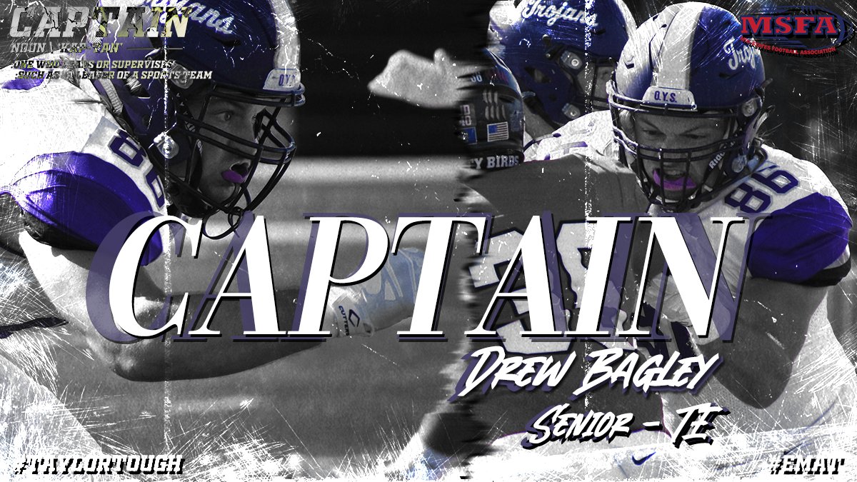 TrojansFBL's tweet photo. 🚨Announcing Our 2022 Team Captains🚨 

"...Everyone to whom much was given, of him much will be required, and from him to whom they entrusted much, they will demand the more."
           -  Luke 12:48 

#TaylorTough | #EMAT | @NAIAFBALL https://t.co/pSirxBPpfg