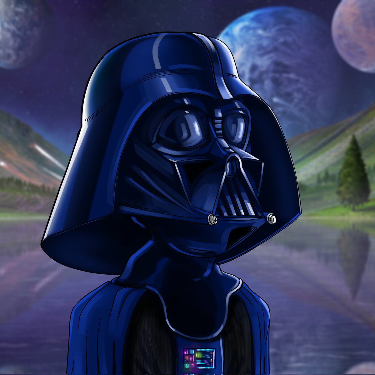 lunaticacNFT's tweet photo. Are you a Star Wars fan?💀

Lunatic Ape Club strikes back with the biggest blow!🔪

Darth Vader is a character from the universe in the Lunatic trilogy!

#NFTCommmunity #NFTdrop #NFTartists #DarthVader #FreeMint #OpenSeaNFT #StarWars #characterdesign #LunaticApeClub https://t.co/QxoD3SMlkn