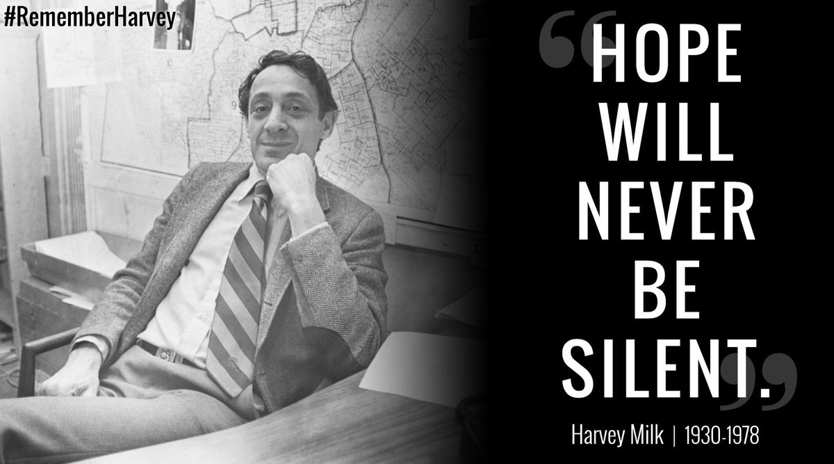 On #HarveyMilkDay we celebrate his life and legacy, inspired to protect the progress we have achieved, and to move forward in the march for full equality.