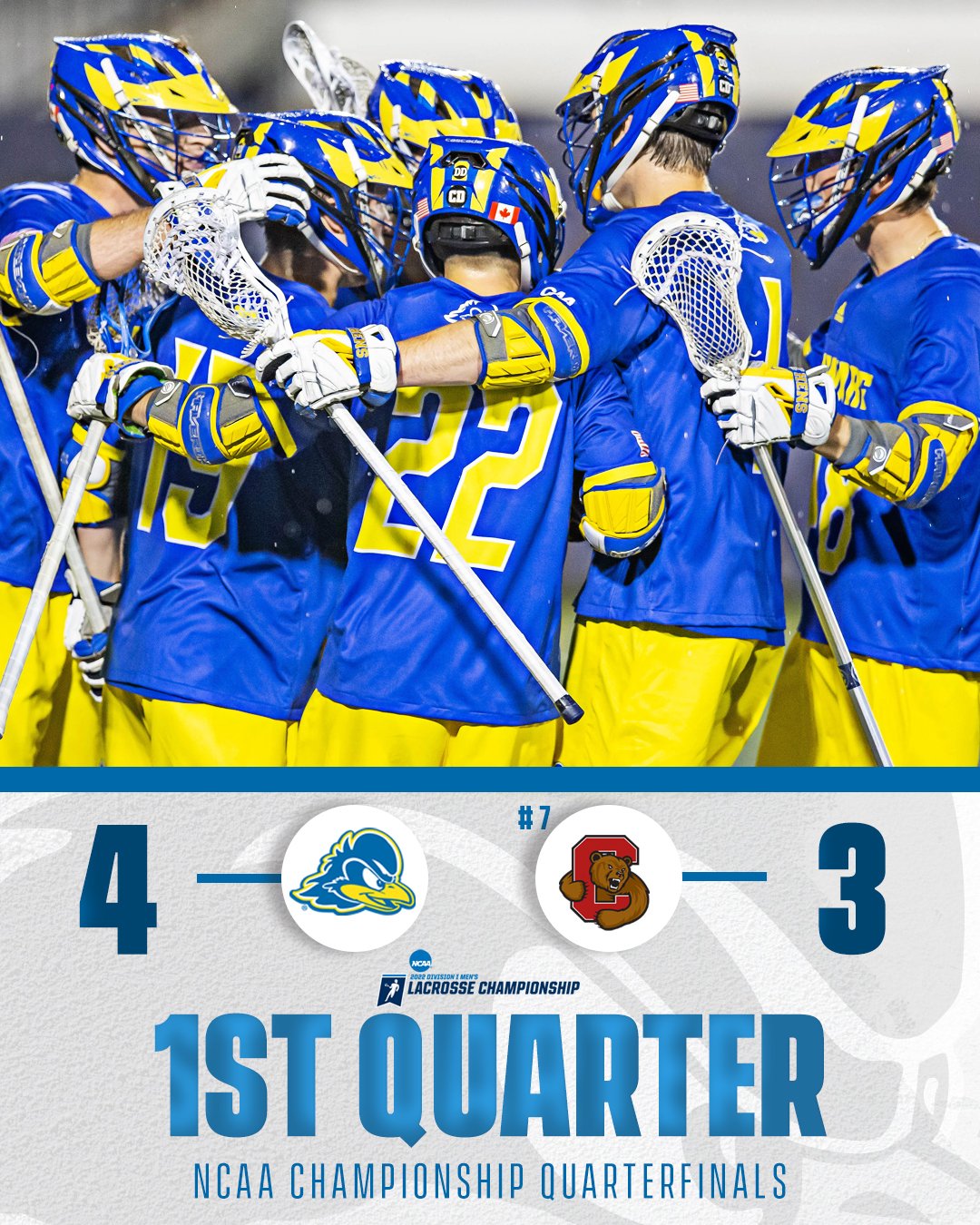 Delaware Men’s Lacrosse on Twitter "End of the 1st Quarter I BlueHens