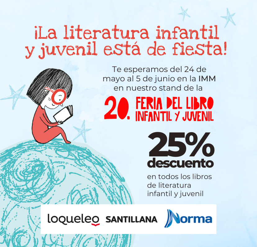 ¡Vuelve después de dos años la Feria del Libro Infantil y Juvenil!
Los esperamos para celebrar este reencuentro con actividades para todas las edades y un descuento especial en todos nuestros libros.
loqueleo.com/uy #FLIJ
