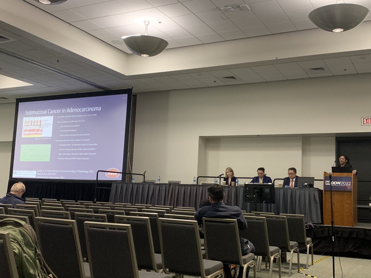 Arjun Kundra (@kundramd) on Twitter photo Amazing talk on Barrettās and Esophageal Neoplasia from diagnosis, the use of AI, treatment and resection techniques from <a href="/mikewallacemd/">Michael Wallace</a> <a href="/esophaguideMD/">Vani Konda, MD</a> <a href="/amitbhattMD/">Amit Bhatt MD</a> and other superstars at #DDW2022 with <a href="/ASGEendoscopy/">ASGE GI Endoscopy</a> + <a href="/WorldEndoOrg/">WEO</a>
A few important takeaways from the talk: 1/4 Amazing talk on Barrettās and Esophageal Neoplasia from diagnosis, the use of AI, treatment and resection techniques from <a href="/mikewallacemd/">Michael Wallace</a> <a href="/esophaguideMD/">Vani Konda, MD</a> <a href="/amitbhattMD/">Amit Bhatt MD</a> and other superstars at #DDW2022 with <a href="/ASGEendoscopy/">ASGE GI Endoscopy</a> + <a href="/WorldEndoOrg/">WEO</a>
A few important takeaways from the talk: 1/4