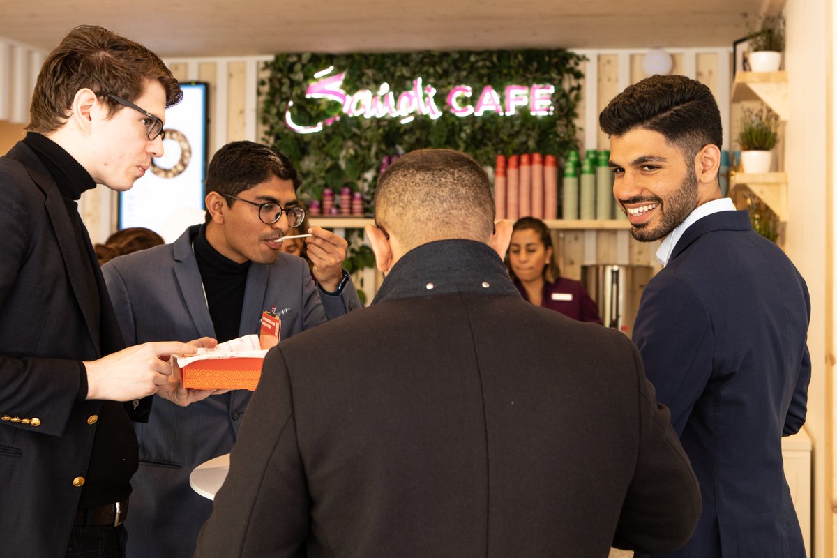 SaudiTourism's tweet photo. Saudi Arabia introduces #SaudiCafé at @WEF in the mountains of Davos with an interactive and immersive experience of the authentic home of Arabia #WEF22

#SaudiAtDavos https://t.co/NhK6Uy6E35