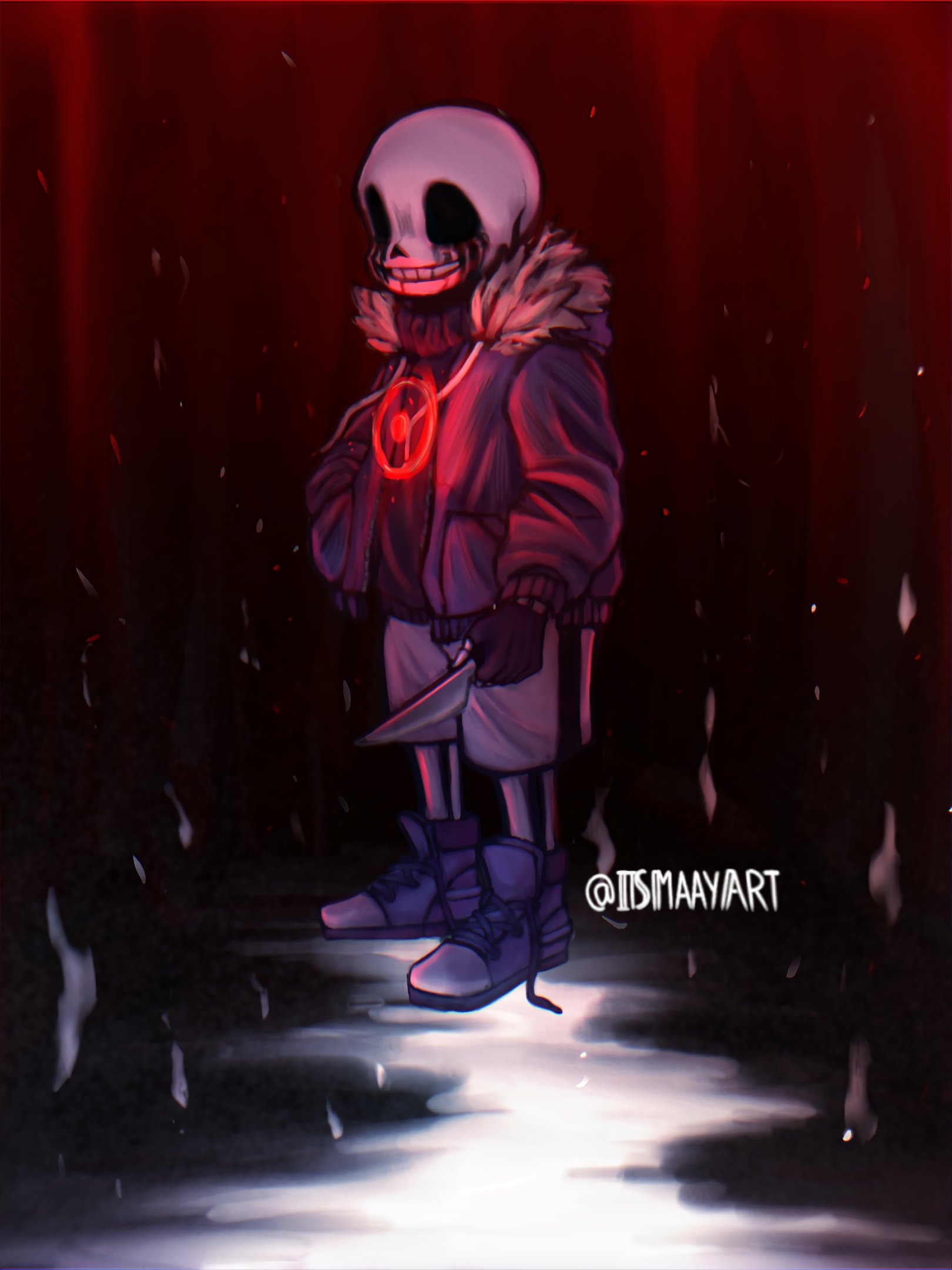 may on X: Killer sans I'm pretty proud of the result :D Killer belongs to  Rahafwabas! #undertale #undertaleAU #killertale #undertaleFanart   / X