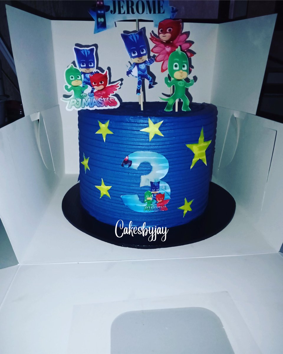Our PJMASKS theme cake ready for delivery 👌

That #Asababaker