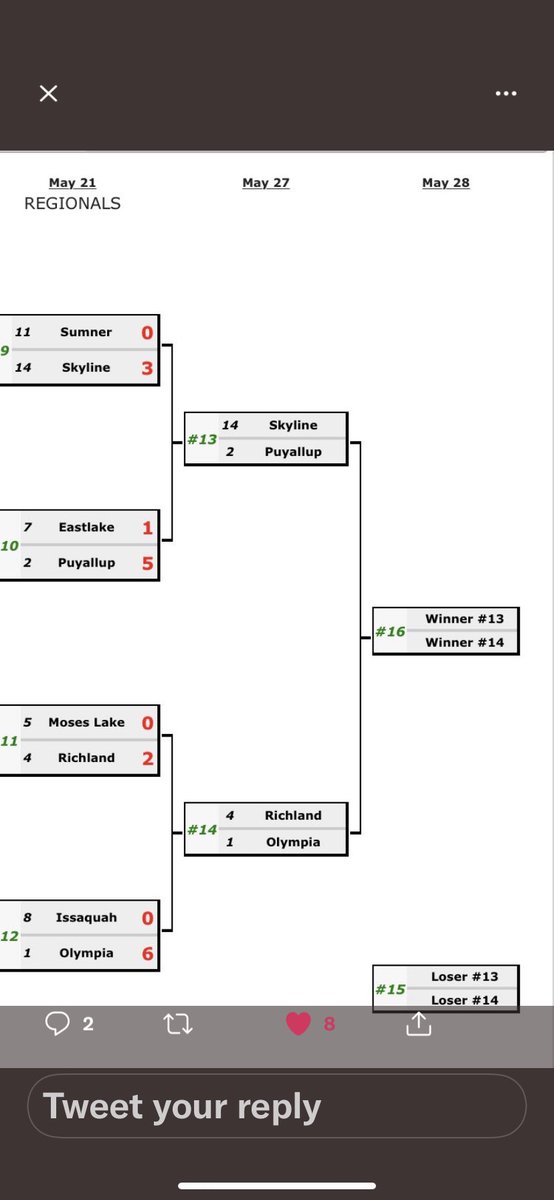Congrats to <a href="/skylinebb1997/">Skyline HS Baseball</a> Skyline HS baseball for punching their ticket to the final four in the WIAA State Championships!