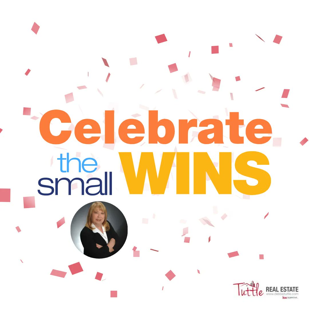 We should look to bigger Goals, and yet also consider out small wins as well. ✨ 

If we start with the small, we can appreciate it, should something big happen.

Start today by celebrating your small WINS! 🥳

Ready to search for your Dream home?

Debbie Tuttle | 702-493-8990 |