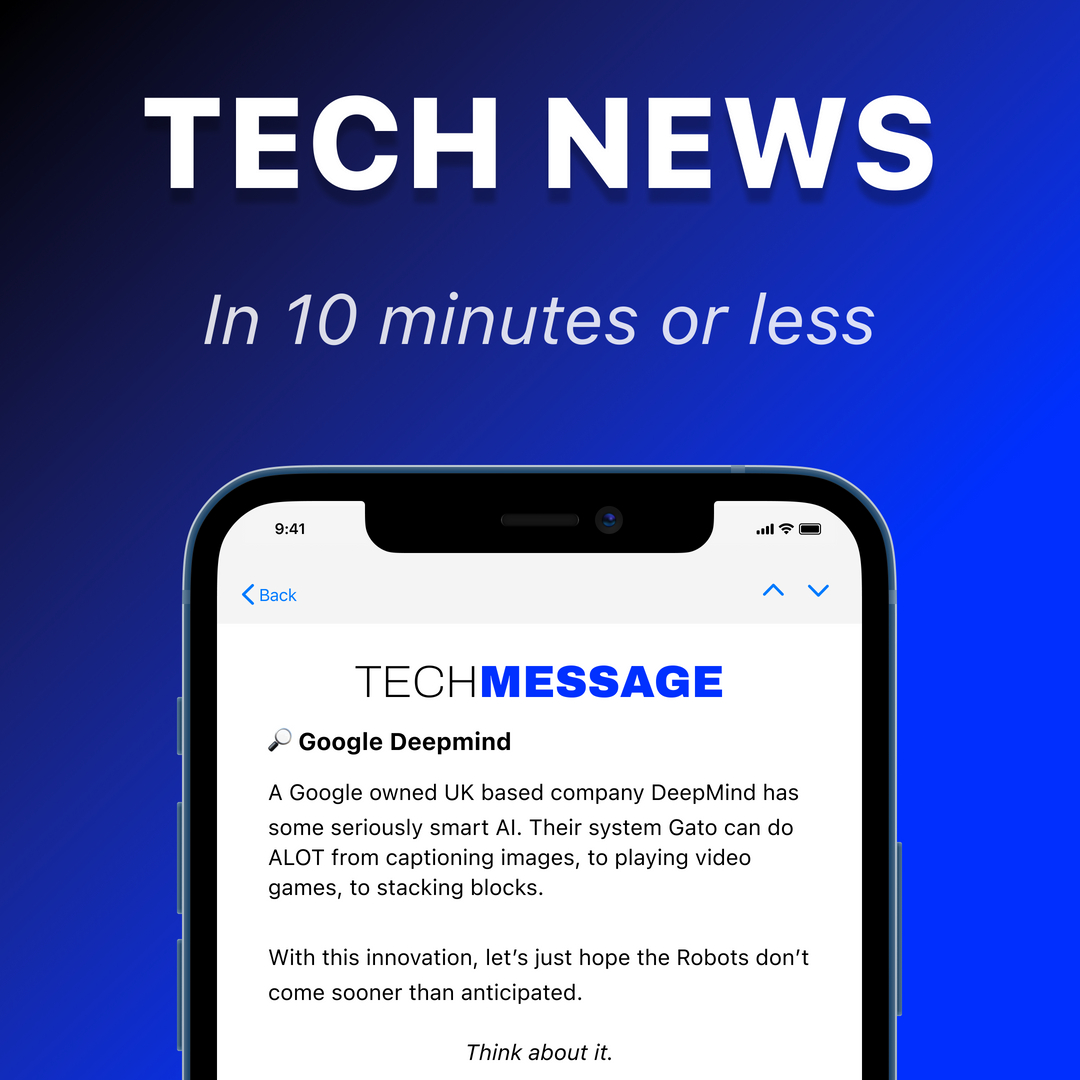 techmessageco's tweet image. AI Researchers at Google’s DeepMind have created Gato, a system that can BASICALLY do anything 😮

#deepminds #deepmind #deepthinking #deeplearningmachine #buildtheweb #techforgood #machinelearningalgorithms #digitalera #techtalk #artificialintelligenceai #artificialintellige