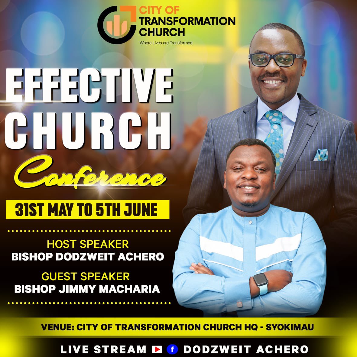 Dodzweit's tweet photo. Get ready for this life changing conference. @COTChurchHQ like, share and prepare to attend. Jimmy Macharia M https://t.co/9cyj7CQvZq