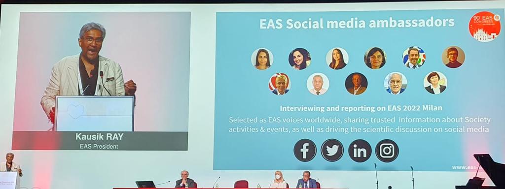 Jeanine RvL (@j_rvl) on Twitter photo So proud on the <a href="/society_eas/">European Atherosclerosis Society</a> #socialmediaanbassadors!
#EAS president <a href="/ProfKausikRay/">Prof Kausik Ray FMedSci</a> thanked them at the #EASCongress2022
<a href="/MutazAlsabah/">Mutaz Al-Sabah</a>
<a href="/MariaGi31609461/">Maria Giovanna Lupo</a> <a href="/javierr/">Javier Rodríguez</a>
<a href="/pabeda1/">Sergio Kaiser MD, PhD, FACC, FESC 🇧🇷🇮🇱🇷🇴🇺🇦</a> <a href="/MeralKayikcoglu/">Dr Meral Kayikcioglu</a> <a href="/maciejbanach/">Maciej Banach</a> <a href="/ProfKausikRay/">Prof Kausik Ray FMedSci</a> <a href="/LaleTokgozoglu/">Lale Tokgozoglu</a> <a href="/SABOURETCardio/">SABOURETCardiologist</a> <a href="/MitchenkoOlena/">Olena Mitchenko</a> <a href="/drpablocorral/">Pablo Corral MD</a> So proud on the <a href="/society_eas/">European Atherosclerosis Society</a> #socialmediaanbassadors!
#EAS president <a href="/ProfKausikRay/">Prof Kausik Ray FMedSci</a> thanked them at the #EASCongress2022
<a href="/MutazAlsabah/">Mutaz Al-Sabah</a>
<a href="/MariaGi31609461/">Maria Giovanna Lupo</a> <a href="/javierr/">Javier Rodríguez</a>
<a href="/pabeda1/">Sergio Kaiser MD, PhD, FACC, FESC 🇧🇷🇮🇱🇷🇴🇺🇦</a> <a href="/MeralKayikcoglu/">Dr Meral Kayikcioglu</a> <a href="/maciejbanach/">Maciej Banach</a> <a href="/ProfKausikRay/">Prof Kausik Ray FMedSci</a> <a href="/LaleTokgozoglu/">Lale Tokgozoglu</a> <a href="/SABOURETCardio/">SABOURETCardiologist</a> <a href="/MitchenkoOlena/">Olena Mitchenko</a> <a href="/drpablocorral/">Pablo Corral MD</a>