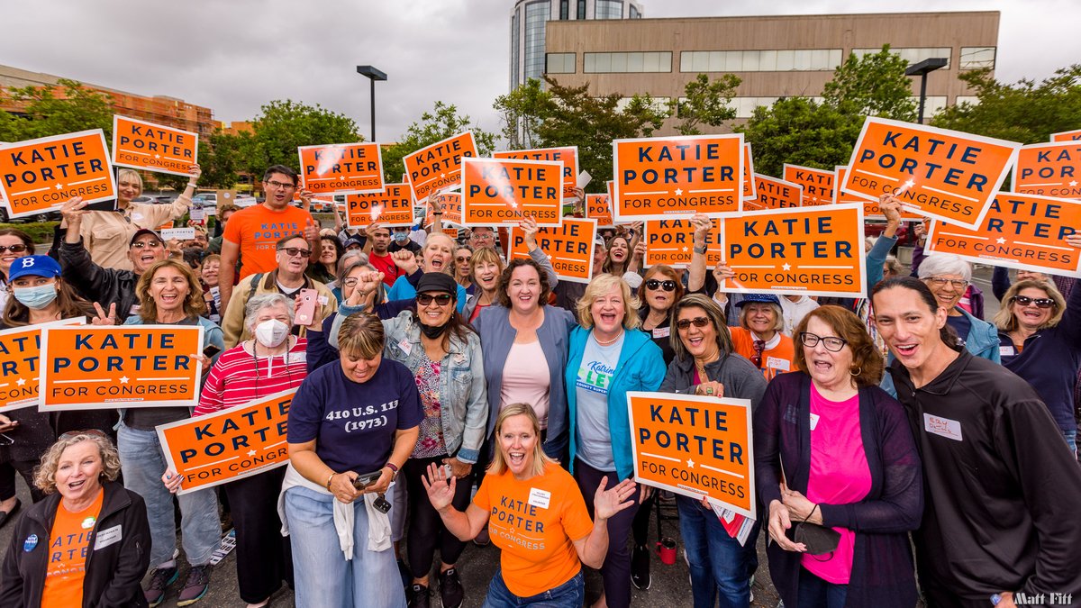 isabelsong's tweet photo. Thank you to all the #TeamPorter volunteers for joining us yesterday! We knocked on so many doors and talked to a LOT of voters with your help. It was so great to see all of you and feel the excitement for @katieporteroc! #PorterSupporters
📸 by the incredible @Matt_Fitt https://t.co/N4puMdnPtt