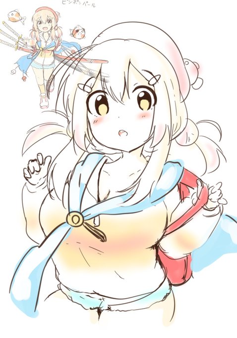 オリジナルキャラ お魚シリーズピンポンパールちゃんロリ巨乳ですね。 