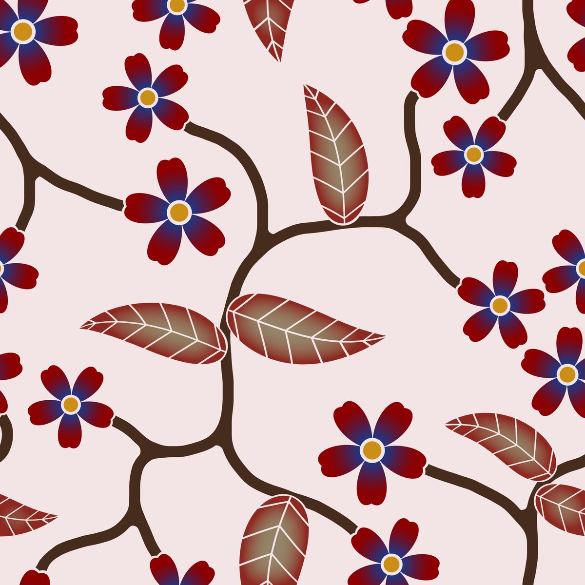 Dotterdedotcom's tweet photo. Dark red, Cobalt blue and Duqqa brown on a pink background.
A #Seamless #pattern from the '2022 Natures Finest #collection.
#NFTs with a #commecial #license.
#interiordesign #Wallpapers #fabric #dining #bedding #DIY #sewing #Flowers #leaves
https://t.co/2yaA8ccAib https://t.co/9T1WmwVUBx