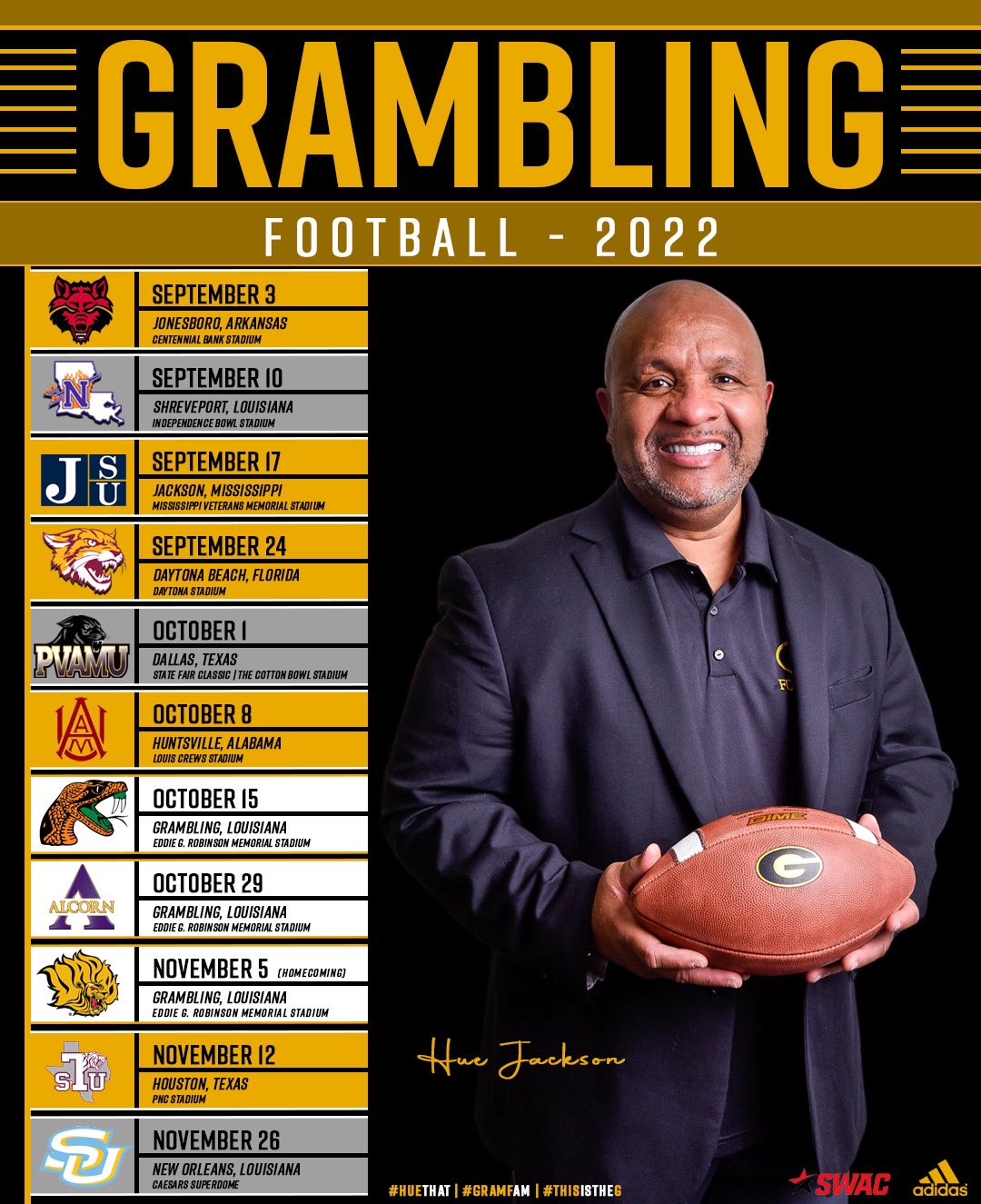 HBCU Premier Sports & News on Twitter "Grambling State University 2022